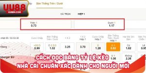 Cách Đọc Bảng Tỷ Lệ Kèo Nhà Cái Chuẩn Xác Dành Cho Người Mới